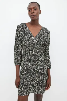 Black & White Patterned Dress