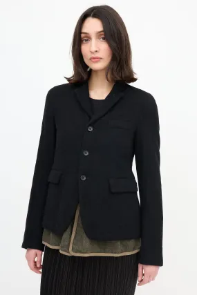Black FW 2014 Layered Blazer
