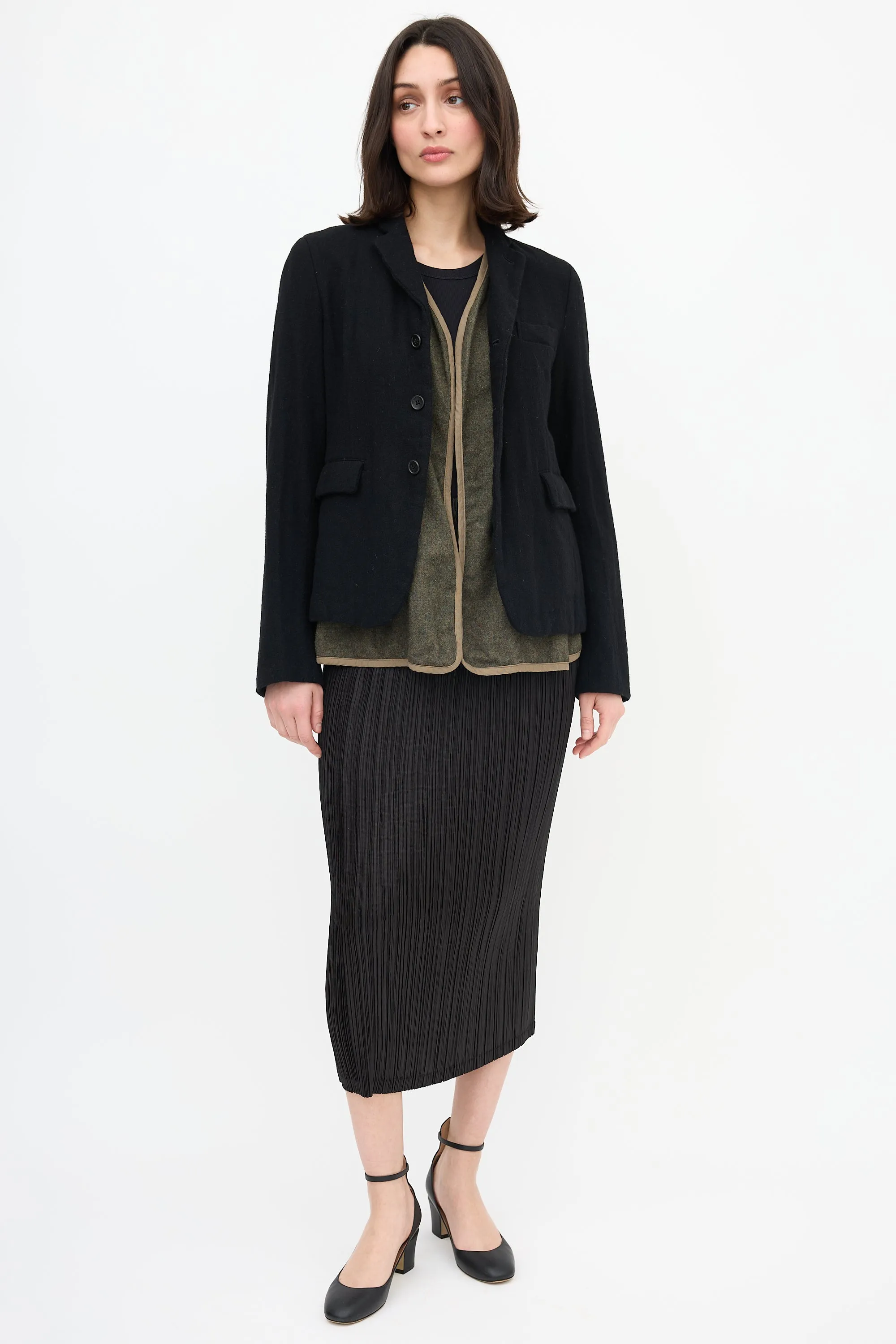 Black FW 2014 Layered Blazer