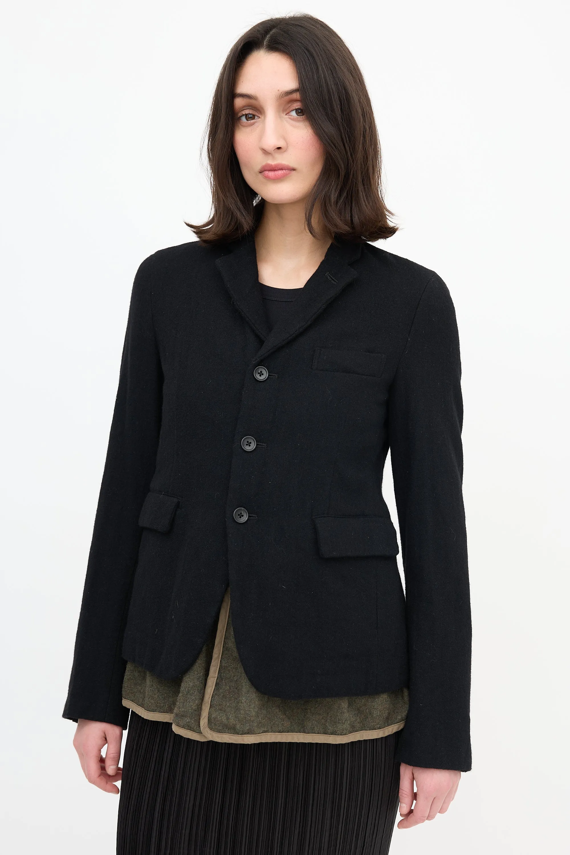 Black FW 2014 Layered Blazer