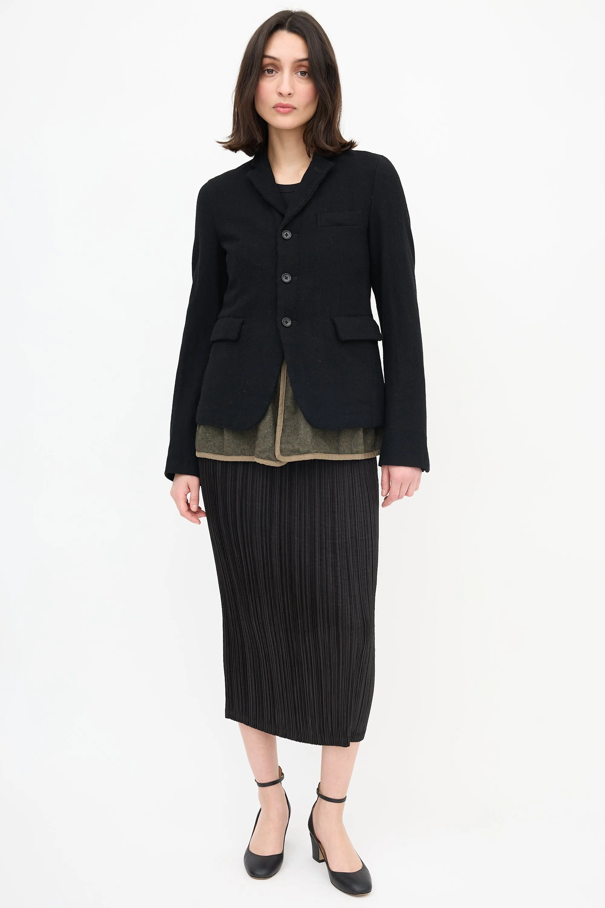 Black FW 2014 Layered Blazer