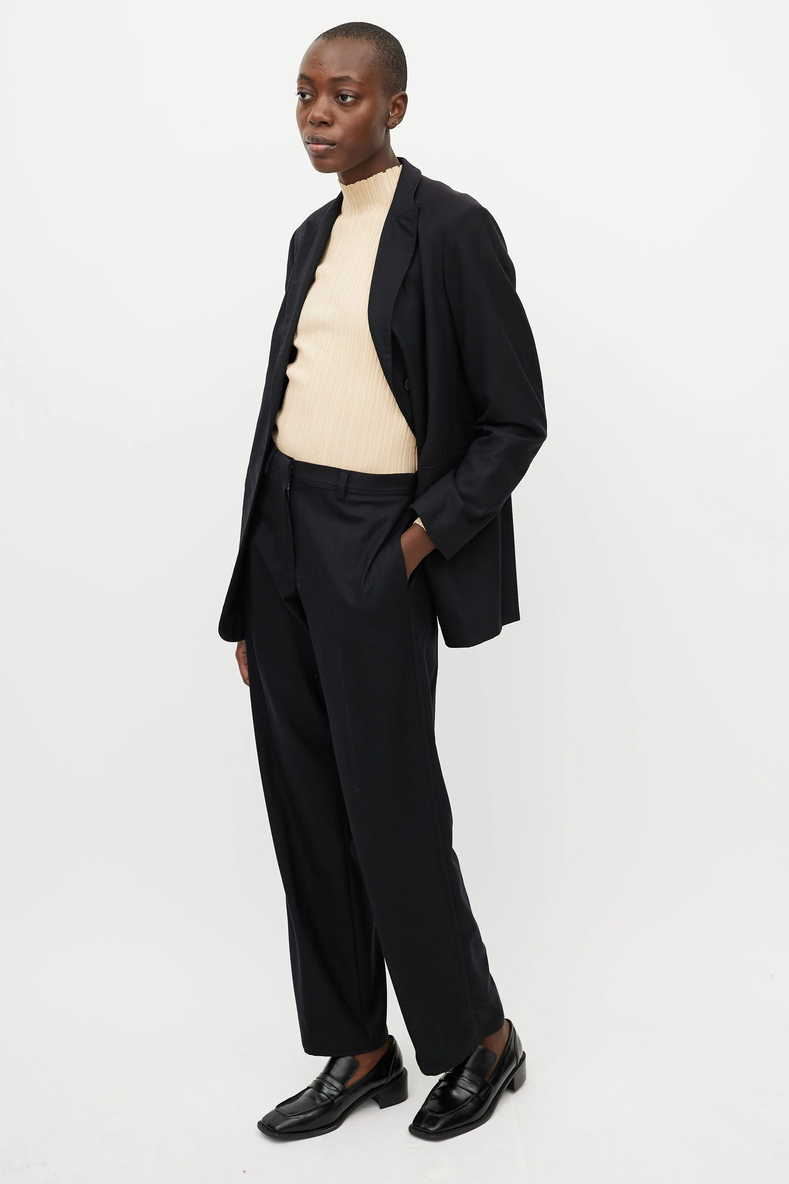 Black Wool Suit