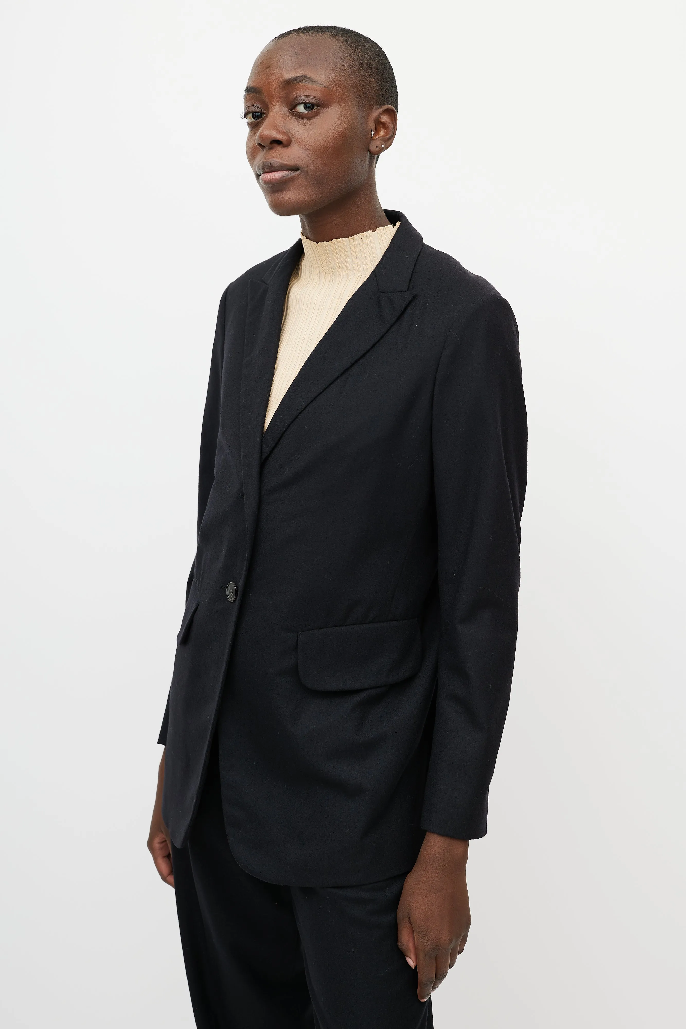 Black Wool Suit