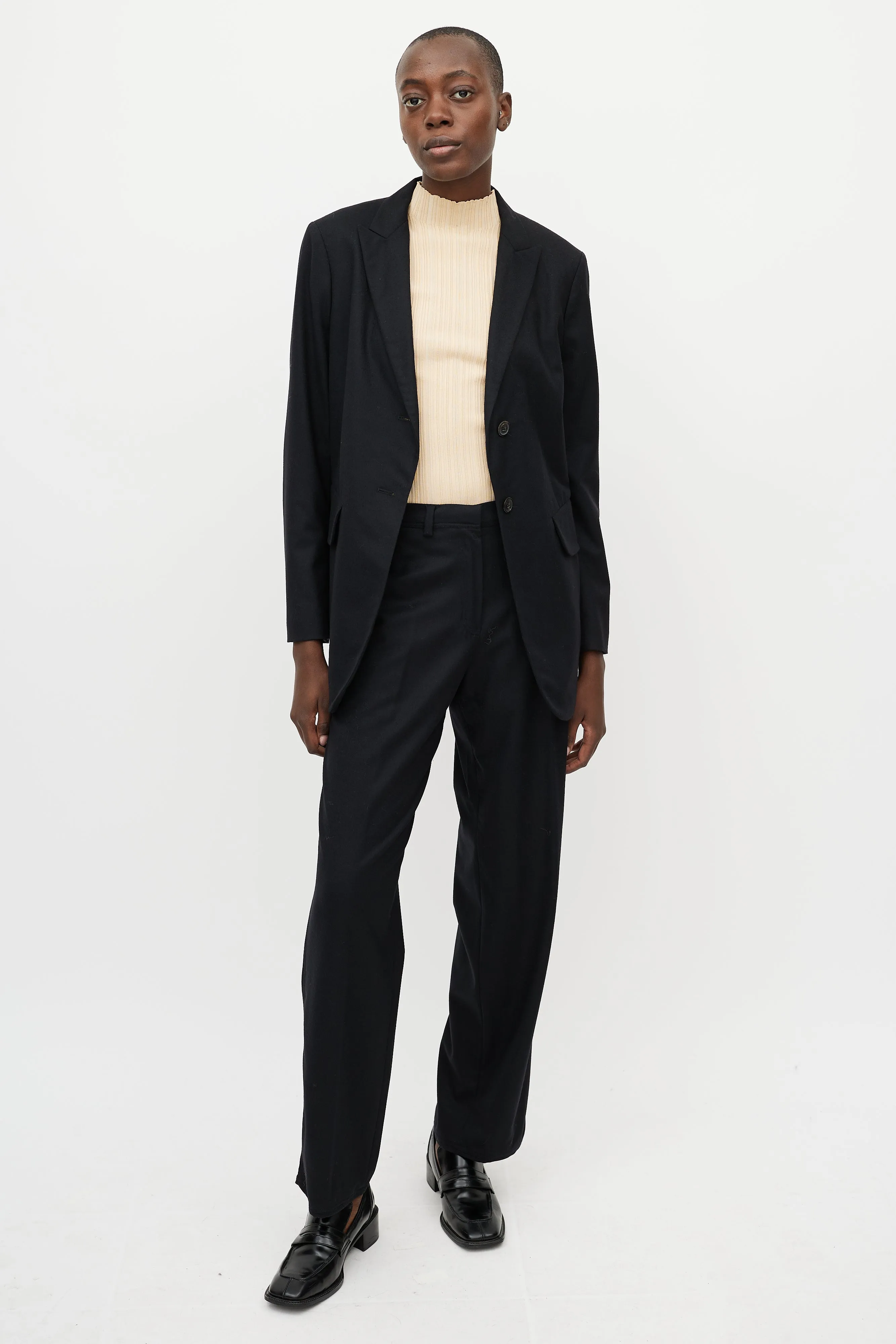 Black Wool Suit