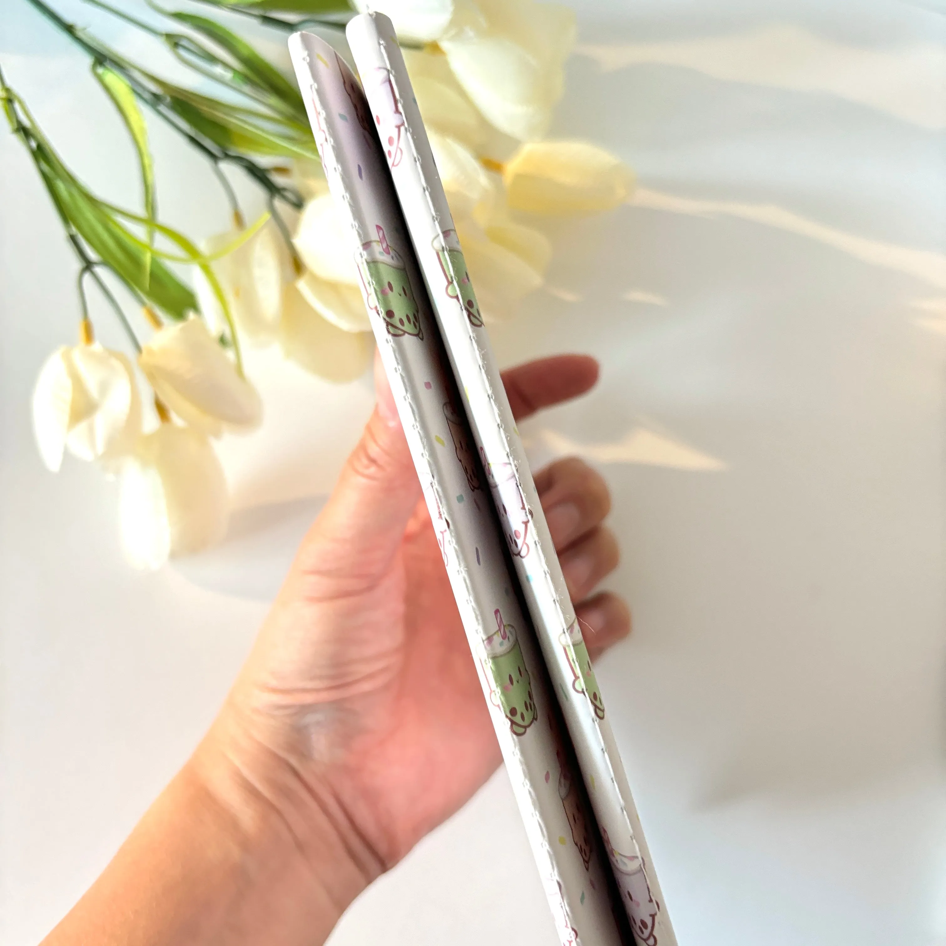 Boba Patterned Notebook