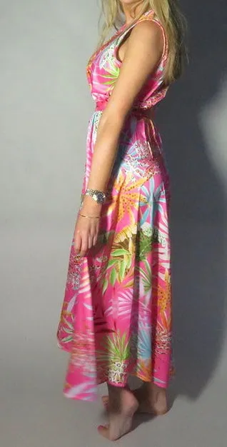 D.E.C.K By Decollage 9593 Sleeveless Midaxi Print Dress (4 Colours And Prints)
