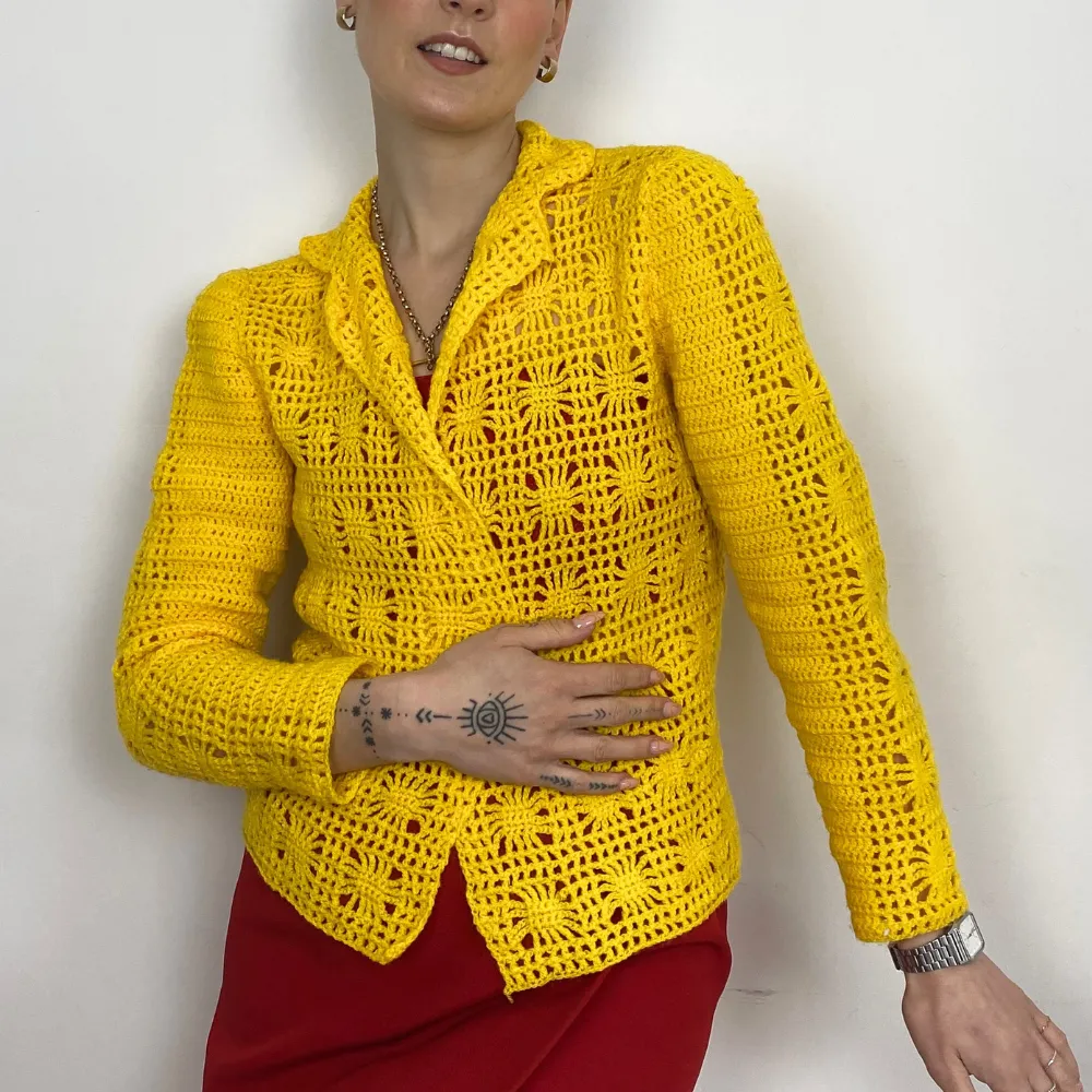 Floral Crochet Cardigan - XS
