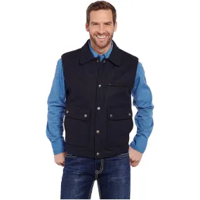 Men's Cripple Creek Wool Melton Vest With Nubuck Leather Trim & Concealed Carry Pocket CR38566-46
