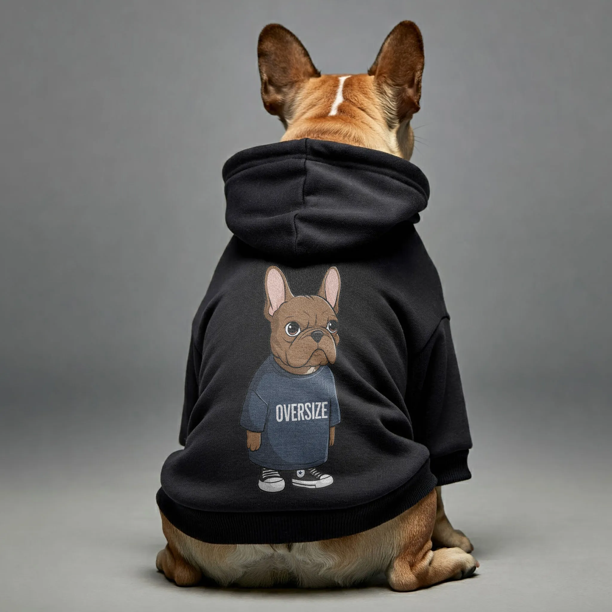 Oversize - Personalized French Bulldog Hoodies with Funny Quotes – Stylish, Cozy, and Premium 100% Cotton