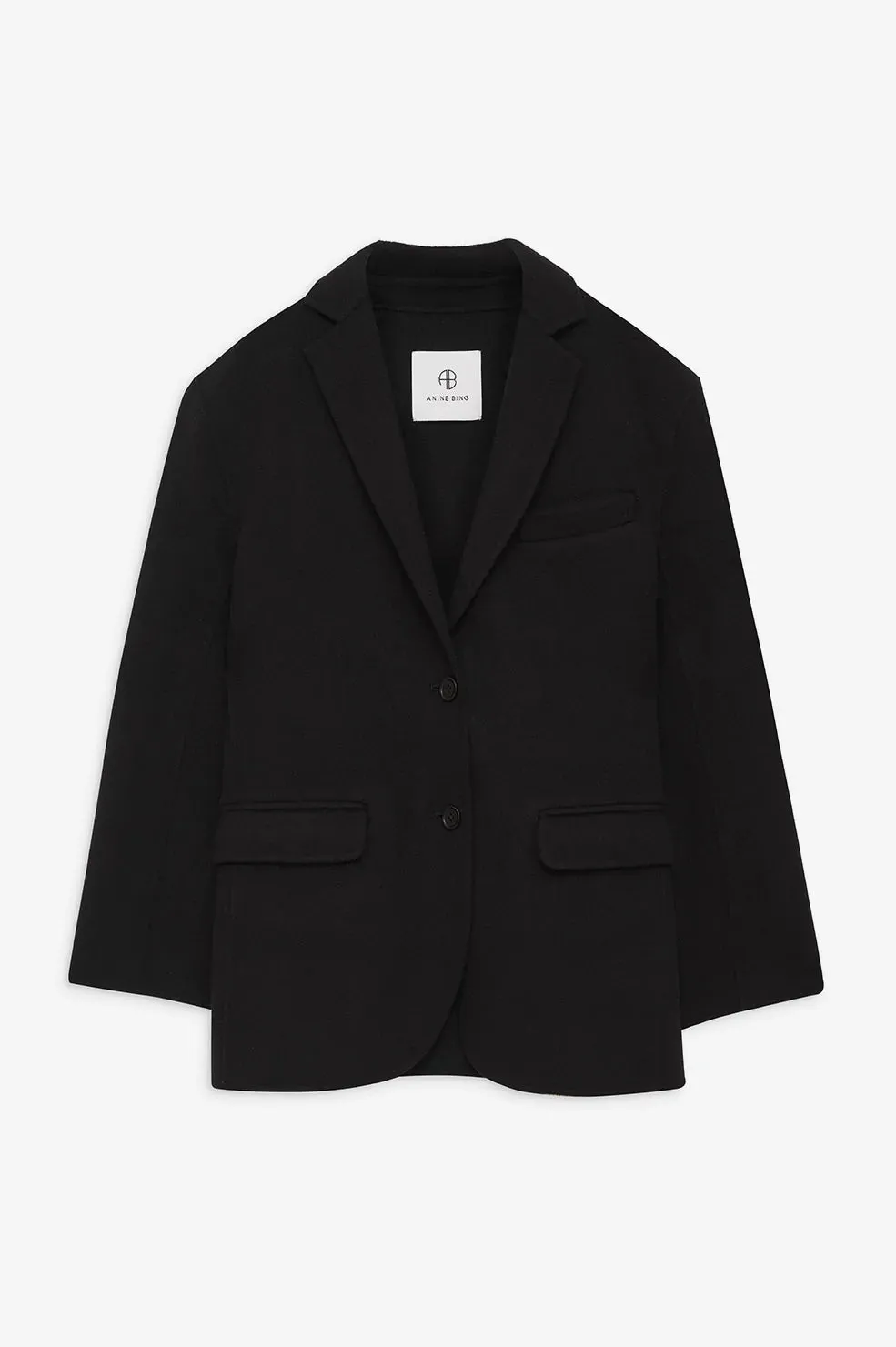 QUINN BLAZER - BLACK CASHMERE BLEND