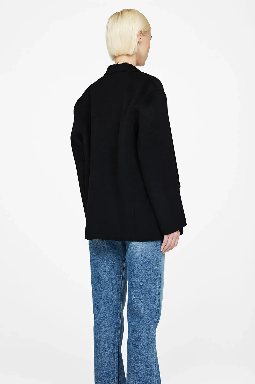 QUINN BLAZER - BLACK CASHMERE BLEND