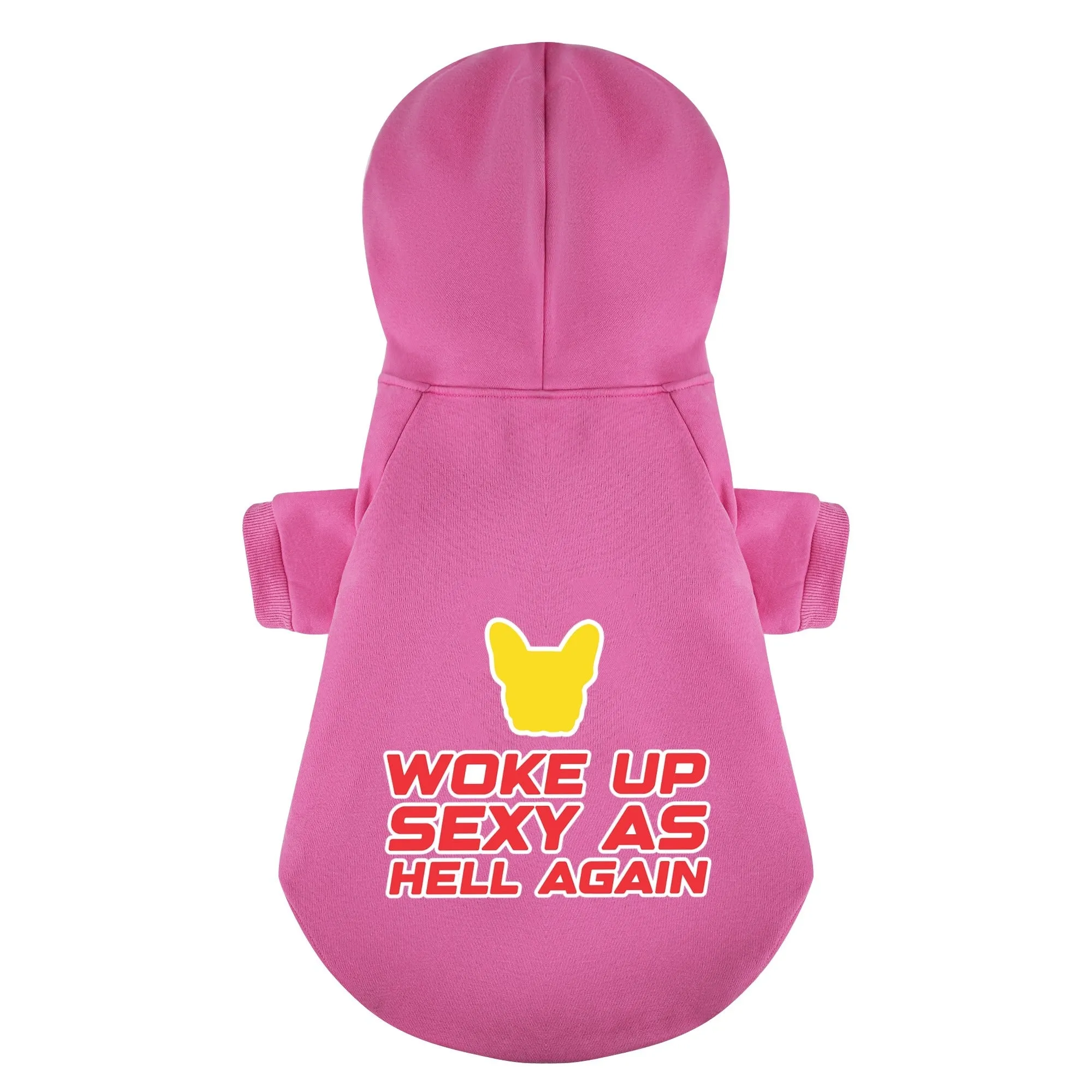 WOKE UP - Personalized French Bulldog Hoodies with Funny Quotes – Stylish, Cozy, and Premium 100% Cotton